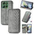 thumbnail image 1 of Allytechgroup Wallet Case for Motorola Edge (2025), Premium PU Leather Luxury Case with Kickstand & Card Slots, Magnetic Closure Inner Soft TPU Shockproof Protective Case for Women Men, Gray, 1 of 4