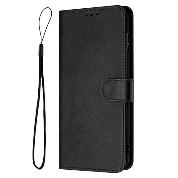 Allytechgroup Wallet Case for Motorola Moto Edge 2025, Premium PU Leather Flip Folio Stand Mangetic Closure Cards Slots Stand Phone Case for Women Men, Black