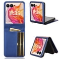 thumbnail image 1 of Allytechgroup Wallet Case for Motorola Moto Razr+ 2024, Premium PU Leather Slim Fit Cards Holder Shockproof Protective Anti-Scratch Lightweight Phone Case for Moto Razr+ Plus 2024, Blue, 1 of 5