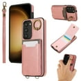 thumbnail image 1 of Allytechgroup Wallet Case for Samsung Galaxy A14 5G with Credit Card Slot, RFID Blocking PU Leather Flip Case with Lanyard & Kickstand Shockproof and Anti-Scratch Bumper for Women Girls, Pink, 1 of 7