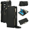 thumbnail image 1 of Allytechgroup Wallet Case for Samsung Galaxy A15, RFID Blocking Multiple Cards Holder Zipper Pocket Hand Strap Shockproof Stand Phone Case with Crossbody Lanyard for Women Girls, Black, 1 of 7