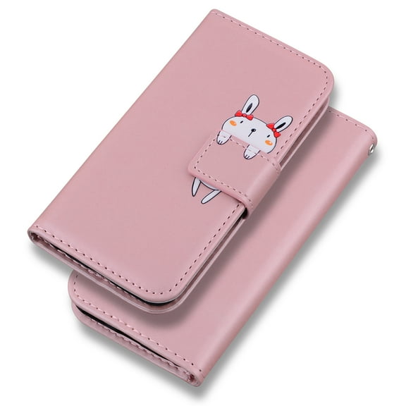 Allytechgroup Wallet Case for Samsung Galaxy A16 5G, Cute Animal Design Mangetic Closure Flip Cover Stand Protective Shockproof Slim Fit Shell Phone Case for Samsung Galaxy A16 5G, Rosegold