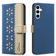 thumbnail image 1 of Allytechgroup Wallet Case for Samsung Galaxy A16 5G, PU Leather Case with Credit Card Slot Magnetic Closure Floral Cutout Shockproof Protective Back Cover for Samsung Galaxy A16 5G, Darkblue, 1 of 9