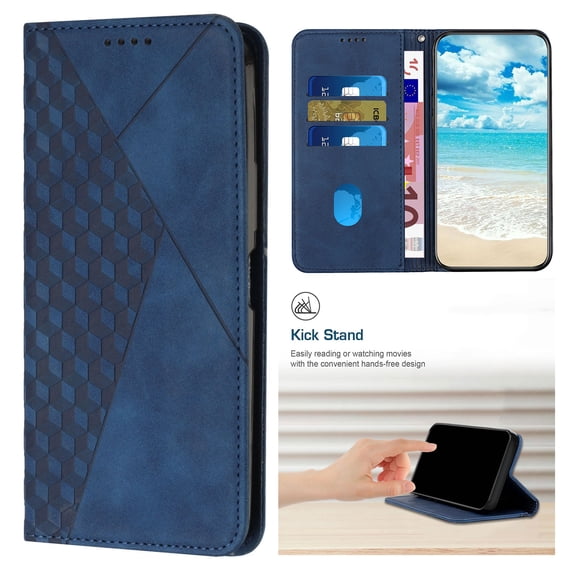 Allytechgroup Wallet Case for Samsung Galaxy A26 5G with Card Cash Slots & Kickstand, Luxury PU Leather Soft TPU Inner Shockproof Anti-Fall Magnetic Closure Case for Samsung Galaxy A26 5G, Royalblue