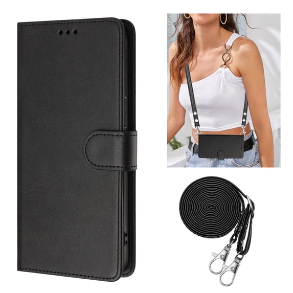 Allytechgroup Wallet Case for Samsung Galaxy A26 5G, PU Leather Flip Stand Case with Credit Card Slot Comfortable Grip Shockproof Full Body Protective Cover for Samsung Galaxy A26 5G, Black