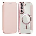 thumbnail image 1 of Allytechgroup Wallet Case for Samsung Galaxy A56 5G with Card Slots & Lens Protector, Compatible with MagSafe, Slim Shockproof Anti-Scratch Clear Back Panel [RFID Blocking] Case, Pink, 1 of 8
