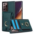 thumbnail image 1 of Allytechgroup Wallet Case for Samsung Galaxy Note 20 Ultra, PU Leather Cards Slots Ring Kickstand Anti-Scratch Stylish Phone Case Cover for Women Men, Green, 1 of 8