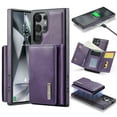 thumbnail image 1 of Allytechgroup Wallet Case for Samsung Galaxy S22, PU Leather Wallet Case with Detachable Cards Holder Kickstand Support Wireless Charging Shockproof Protective Bumper for Women Men, Purple, 1 of 11