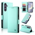 thumbnail image 1 of Allytechgroup Wallet Case for Samsung Galaxy S22 Plus, Premium PU Leather Cards Slots Shockproof Flip Cover Stand Feature Magnetic Closure Retro Business Style Case Cover for Galaxy S22 Plus, Mint, 1 of 6