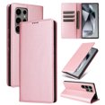 thumbnail image 1 of Allytechgroup Wallet Case for Samsung Galaxy S22 Ultra, Built-in Credit Card Slot RFID Blocking PU Leather Flip Stand Magnetic Closure Case Shockproof for Samsung Galaxy S22 Ultra, Rosegold, 1 of 7
