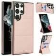 thumbnail image 1 of Allytechgroup Wallet Case for Samsung Galaxy S22 Ultra with Credit Card Slot, PU Leatehr Phone Case with Stand RFID Blocking Shockproof Back Cover for Samsung Galaxy S22 Ultra for Women Men, Rosegold, 1 of 5