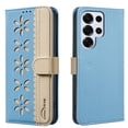 thumbnail image 1 of Allytechgroup Wallet Case for Samsung Galaxy S22 Ultra, PU Leather Case with Credit Card Slot Magnetic Closure Floral Cutout Shockproof Protective Back Cover for Samsung Galaxy S22 Ultra, Lightblue, 1 of 9