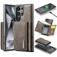 thumbnail image 1 of Allytechgroup Wallet Case for Samsung Galaxy S23 FE, PU Leather Wallet Case with Detachable Cards Holder Kickstand Support Wireless Charging Shockproof Protective Bumper for Women Men, Coffee, 1 of 11
