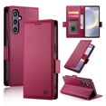 thumbnail image 1 of Allytechgroup Wallet Case for Samsung Galaxy S23 Plus, Premium PU Leather Cards Slots Shockproof Flip Cover Stand Feature Magnetic Closure Retro Business Style Case Cover for Galaxy S23 Plus, Winered, 1 of 6