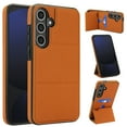 thumbnail image 1 of Allytechgroup Wallet Case for Samsung Galaxy S24 FE with Credit Card Slot, PU Leatehr Phone Case with Stand RFID Blocking Shockproof Back Cover for Samsung Galaxy S24 FE for Women Men, Brown, 1 of 5