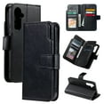 thumbnail image 1 of Allytechgroup Wallet Case for Samsung Galaxy S24 Plus, 9 Cards Slots Flip Stand RFID Blocking Bumper Shockproof Vintage PU Leather Phone Case Cover for Galaxy S24 Plus, Black, 1 of 14