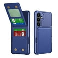 thumbnail image 1 of Allytechgroup Wallet Case for Samsung Galaxy S24 Plus, PU Leather Hard PC Back Cover Shockproof Kickstand Bumper Anti-Slip Magnetic Closure Case Cover for Women Men, Darkblue, 1 of 8