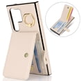 thumbnail image 1 of Allytechgroup Wallet Case for Samsung Galaxy S24 Ultra with Card Slots, RFID Blocking Ring Holder Kickstand Bumper Anti-Scratch Slim Phone Case Cover for Galaxy S24 Ultra, White, 1 of 8
