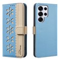 thumbnail image 1 of Allytechgroup Wallet Case for Samsung Galaxy S24 Ultra, PU Leather Case with Credit Card Slot Magnetic Closure Floral Cutout Shockproof Protective Back Cover for Samsung Galaxy S24 Ultra, Lightblue, 1 of 9