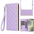 thumbnail image 1 of Allytechgroup Wallet Case for Samsung Galaxy S25 6.2" 2025, with Crossbody Shoulder Strap & Hand Wrist Cards Holder Cash Pocket Flip Cover Stand Protective Phone Case for Galaxy S25, Purple, 1 of 8