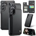thumbnail image 1 of Allytechgroup Wallet Case for Samsung Galaxy S25 with Credit Card Holder, [RFID Blocking] [Camera Screen Protection] PU Leather Magnetic Clasp Kickstand Shockproof Protective Case, Black, 1 of 10