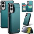 thumbnail image 1 of Allytechgroup Wallet Case for Samsung Galaxy S25 Edge with Credit Card Holder, [RFID Blocking] [Camera Screen Protection] PU Leather Magnetic Clasp Kickstand Shockproof Protective Case, Blue, 1 of 9