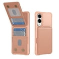 thumbnail image 1 of Allytechgroup Wallet Case for Samsung Galaxy S25 Edge, PU Leather Hard PC Back Cover Shockproof Kickstand Bumper Anti-Slip Magnetic Closure Case Cover for Women Men, Rosegold, 1 of 6