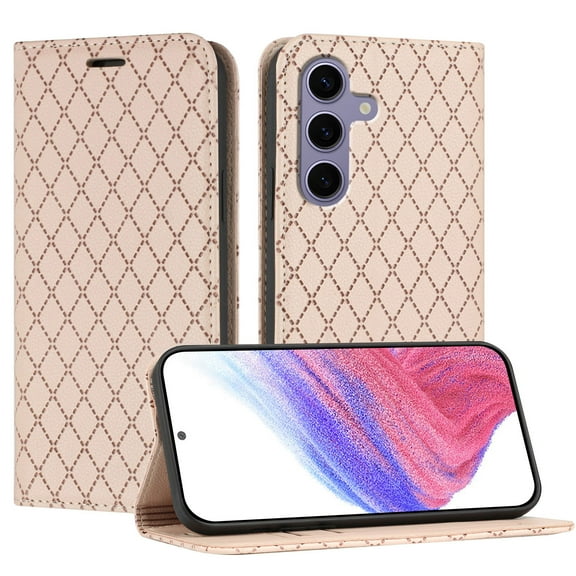 Allytechgroup Wallet Case for Samsung Galaxy S25 FE, RFID Blocking Flip Cover Stand Cards Slots Cash Pocket Stylish Premium PU Leather Anti-Scratch Phone Case for Samsung Galaxy S25 FE, Pink