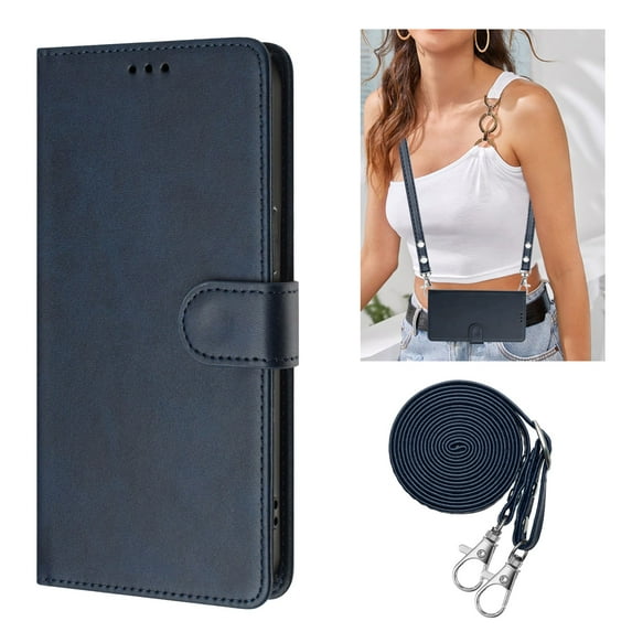 Allytechgroup Wallet Case for Samsung Galaxy S25, PU Leather Flip Stand Case with Credit Card Slot Comfortable Grip Shockproof Full Body Protective Cover for Samsung Galaxy S25, Darkblue