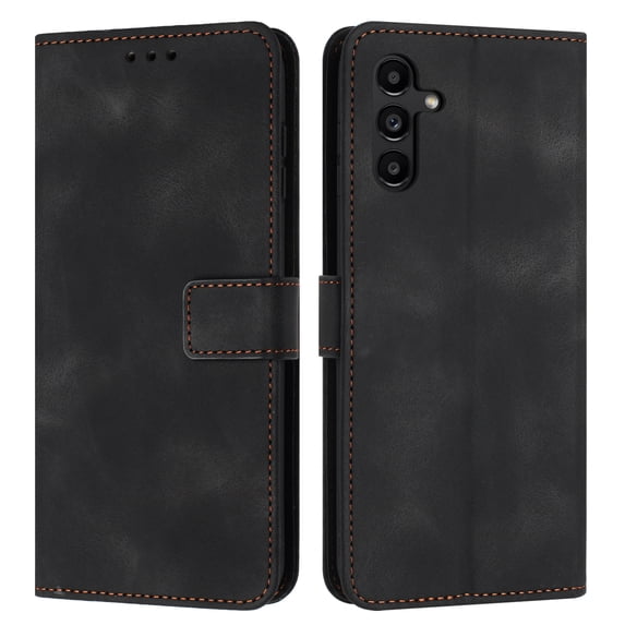 Allytechgroup Wallet Case for Samsung Galaxy S25, RFID Blocking Premium PU Leather Flip Folio Stand Card Slots Hand Wrist Shockproof Protective Phone Case for Samsung Galaxy S25, Black