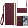 thumbnail image 1 of Allytechgroup Wallet Case for Samsung Galaxy S25 Ultra 6.9" 2025, with Crossbody Shoulder Strap & Hand Wrist Cards Holder Cash Pocket Flip Stand Protective Phone Case for Galaxy S25 Ultra, Winered, 1 of 8
