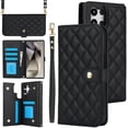 thumbnail image 1 of Allytechgroup Wallet Case for Samsung Galaxy S25 Ultra with Credit Card Slot, RFID Blocking PU Leather Case with Lanyard & Shoulder Strap & Kickstand Shockproof Bumper for Women Men, Black, 1 of 8