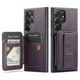 thumbnail image 1 of Allytechgroup Wallet Case for Samsung Galaxy S25 Ultra, RFID Blocking Premium PU Leather Cards Holder Retro Shockproof Scratch Resistance Phone Case for Women Men, Purple, 1 of 9