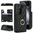 thumbnail image 1 of Allytechgroup Wallet Case for Samsung Galaxy Z Fold4 5G, RFID Blocking Cards Holder Ring Holder Kickstand Bumper Shockproof Anti-Scratch Phone Case Cover for Galaxy Z Fold 4, Black, 1 of 6