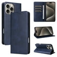 thumbnail image 1 of Allytechgroup Wallet Case for iPhone 12 Pro Max, Built-in Credit Card Slot RFID Blocking PU Leather Flip Stand Magnetic Closure Case Military Grade Drop Protection for iPhone 12 Pro Max, Darkblue, 1 of 7