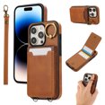 thumbnail image 1 of Allytechgroup Wallet Case for iPhone 13 Pro Max with Credit Card Slot, RFID Blocking PU Leather Flip Case with Lanyard & Kickstand Shockproof and Anti-Scratch Bumper for Women Girls, Brown, 1 of 7