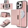 thumbnail image 1 of Allytechgroup Wallet Case for iPhone 14 with Card Slot, Compatible with Mag-safe PU Leather Stand Shell Shockproof Protective Magentic Back Cover for iPhone 14 Women Men, Rosegold, 1 of 9