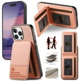 thumbnail image 1 of Allytechgroup Wallet Case for iPhone 14 with Credit Card Slot, RFID Blocking PU Leather Slim Stand Shell Magnetic Closure Shockproof Protective Back Cover Bumper for iPhone 14, Pink, 1 of 11
