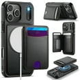 thumbnail image 1 of Allytechgroup Wallet Case for iPhone 14 Pro, Lightweight PU Leather Shell with Card Holder Support Wireless Charging Non-Slip Shockproof Protective Full Body Cover for iPhone 14 Pro, Black, 1 of 10