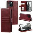 thumbnail image 1 of Allytechgroup Wallet Case for iPhone 14, RFID Blocking PU Leather Flip Bumper with Credit Card Slot & Kickstand Shockproof Back Cover for iPhone 14, Winered, 1 of 8