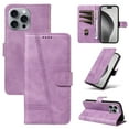 thumbnail image 1 of Allytechgroup Wallet Case for iPhone 15, Built-in Credit Card Slot & Lanyard RFID Blocking PU Leather Flip Case Shockproof Full Body Protective Cover for iPhone 15, Purple, 1 of 9