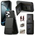thumbnail image 1 of Allytechgroup Wallet Case for iPhone 15 with Credit Card Slot, RFID Blocking PU Leather Slim Stand Shell Magnetic Closure Shockproof Protective Back Cover Bumper for iPhone 15, Black, 1 of 11