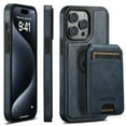 thumbnail image 1 of Allytechgroup Wallet Case for iPhone 15 Pro Max with Detachable Cards Holder, RFID Blocking PU Leather Case with Stand Support Wireless Charging Shockproof Magnetic Back Cover for Women Men, Blue, 1 of 9