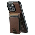 thumbnail image 1 of Allytechgroup Wallet Case for iPhone 16 with Detachable Cards Holder, PU Leather 2 In 1 Wallet Case Compatible with Magsafe Shockproof Magnetic Protective Back Cover for Women Men, Brown, 1 of 9