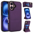 thumbnail image 1 of Allytechgroup Wallet Case for iPhone 16 Plus with Credit Card Slot, PU Leatehr Phone Case with Stand RFID Blocking Shockproof Back Cover for iPhone 16 Plus for Women Men, Darkpurple, 1 of 5