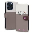 thumbnail image 1 of Allytechgroup Wallet Case for iPhone 16 Plus with Cute Cartoon Pattern, 3 Card Slots + 1 Cash Slot + Wrist Strap, Premium PU Leather Stand Magnetic Clasp Shockproof Protective Case, Gray, 1 of 8