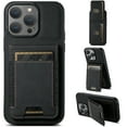 thumbnail image 1 of Allytechgroup Wallet Case for iPhone 16 Pro Max, Luxury Durable PU Leather Kickstand Magnetic Closure Cover With Flip Credit Card Holder, Shockproof Protective Shell for Women Men, Black, 1 of 6