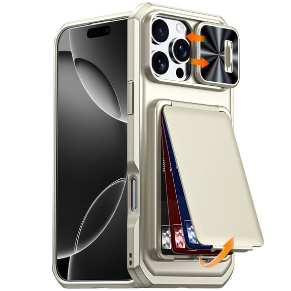 Allytechgroup Wallet Case for iPhone 16 Pro Max, Slim Lightweight Hard ...
