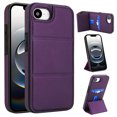 thumbnail image 1 of Allytechgroup Wallet Case for iPhone 16e with Credit Card Slot, PU Leatehr Phone Case with Stand RFID Blocking Shockproof Back Cover for iPhone 16e for Women Men, Darkpurple, 1 of 5