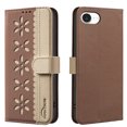 thumbnail image 1 of Allytechgroup Wallet Case for iPhone 16e, PU Leather Case with Credit Card Slot Magnetic Closure Floral Cutout Shockproof Protective Back Cover for iPhone 16e, Brown, 1 of 9